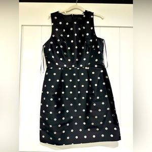 J CREW BLACK POLKA DOT PARTY DRESS - Brand New - Size 12
